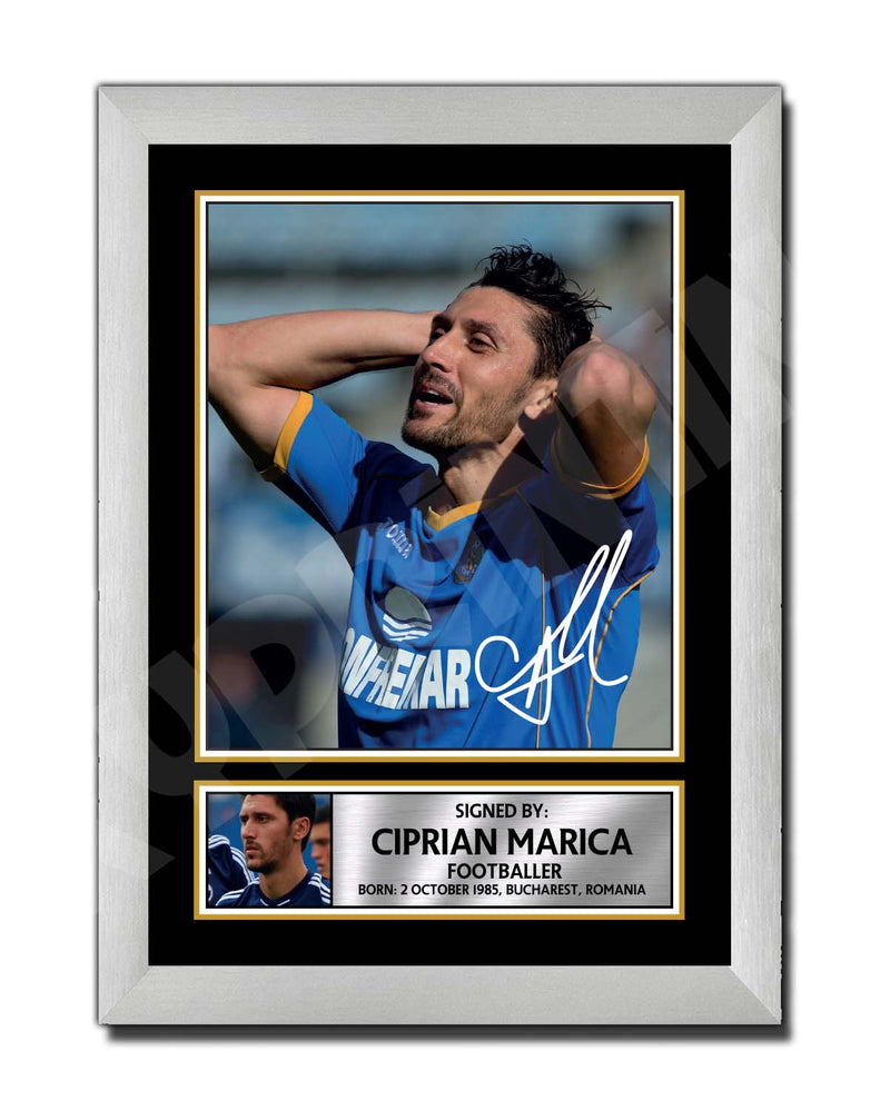 CIPRIAN MARICA Limited Edition Football Player Signed Print - Football