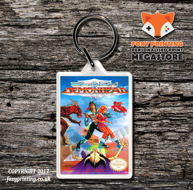 City Connection Retro NES Game Cover Art Gaming Keyring
