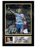 CLINT HILL 1 Limited Edition Football Player Signed Print - Football
