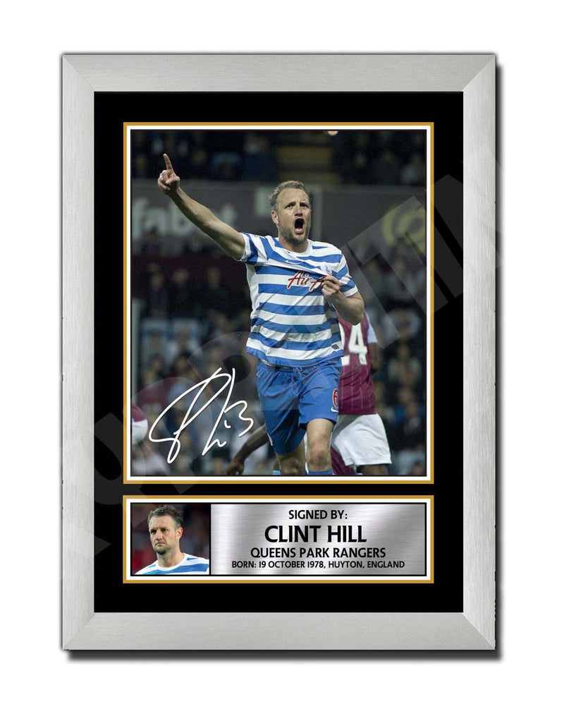 CLINT HILL 1 Limited Edition Football Player Signed Print - Football