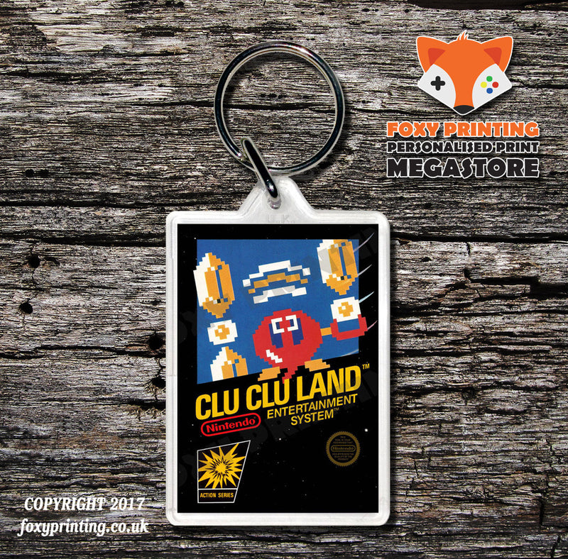 CLIFFHANGER Retro NES Game Cover Art Gaming Keyring