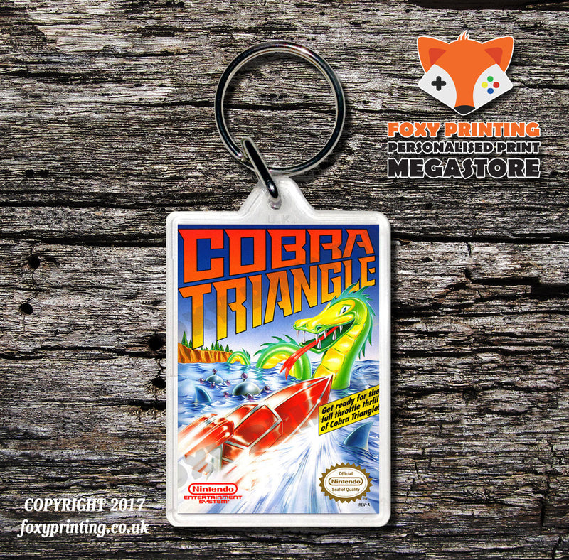 COBRA COMMAND Retro NES Game Cover Art Gaming Keyring