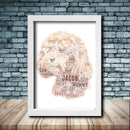 Personalised Cockapoo 1 Word Art Poster Dog Print