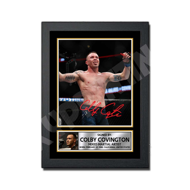 COLBY COVINGTON Limited Edition MMA Wrestler Signed Print - MMA Wrestling