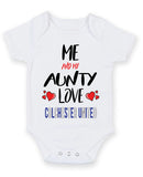 Me and My Aunty Love COLCHESTER UNITED Personalised FOOTBALL TEAM Baby Grow