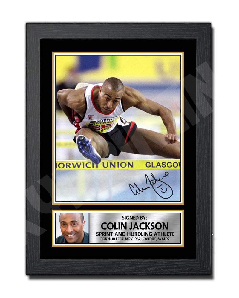 COLIN JACKSON Limited Edition Athletics Signed Print - Athletic