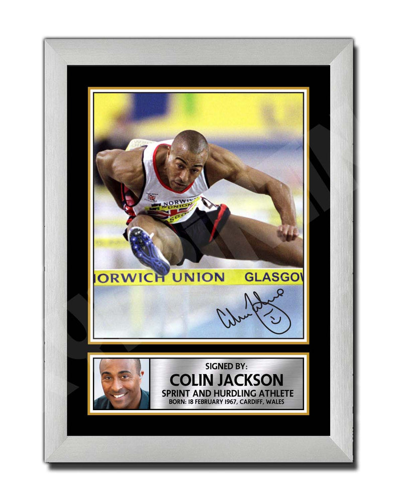 COLIN JACKSON Limited Edition Athletics Signed Print - Athletic
