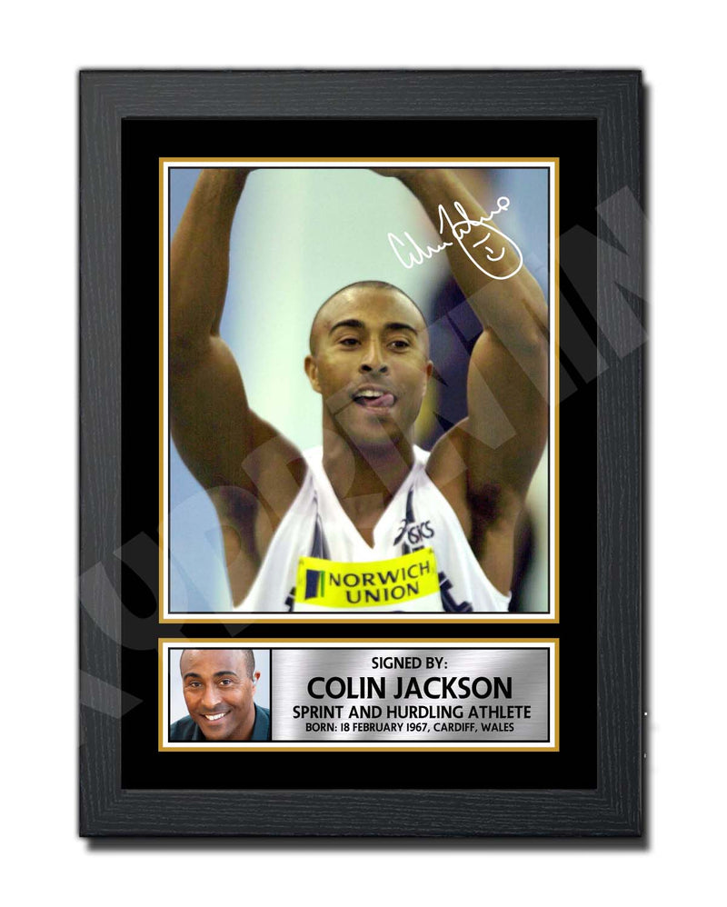 COLIN JACKSON 2 Limited Edition Athletics Signed Print - Athletic