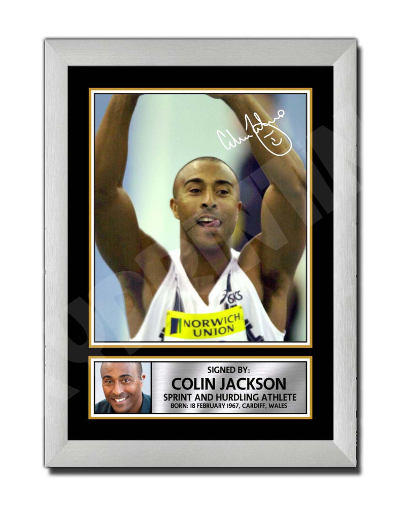COLIN JACKSON 2 Limited Edition Athletics Signed Print - Athletic