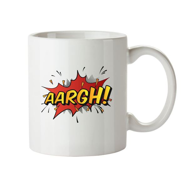 Comic Style ARRGH Mug – printed mug product image 1