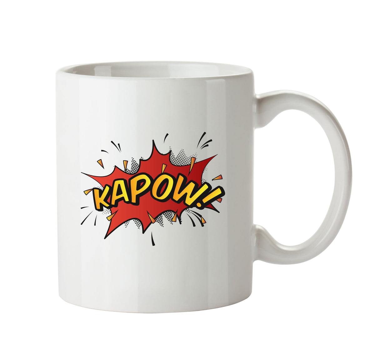Comic Style KAPOW Mug – printed mug product image 1