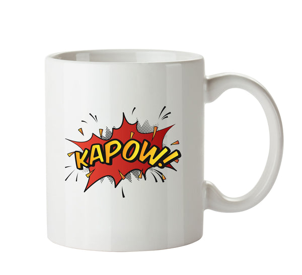 Comic Style KAPOW Mug – printed mug product image 1
