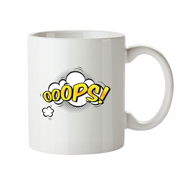 Comic Style OOPPS Mug – printed mug product image 1