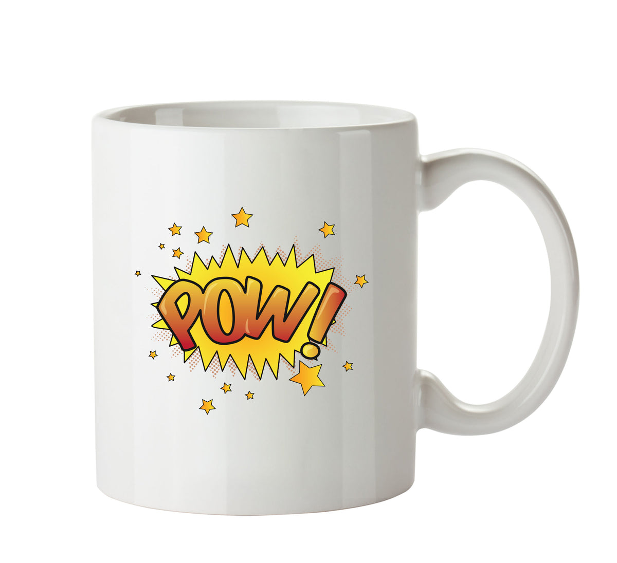 Comic Style POW Mug – printed mug product image 1
