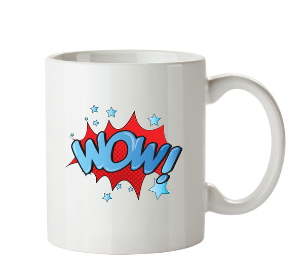 Comic Style WOW Mug – printed mug product image 1