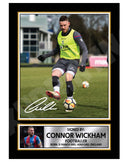 CONNOR WICKHAM 2 Limited Edition Football Player Signed Print - Football