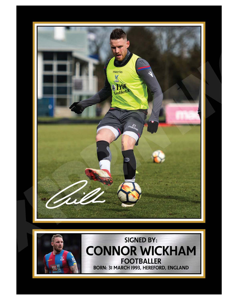 CONNOR WICKHAM 2 Limited Edition Football Player Signed Print - Football
