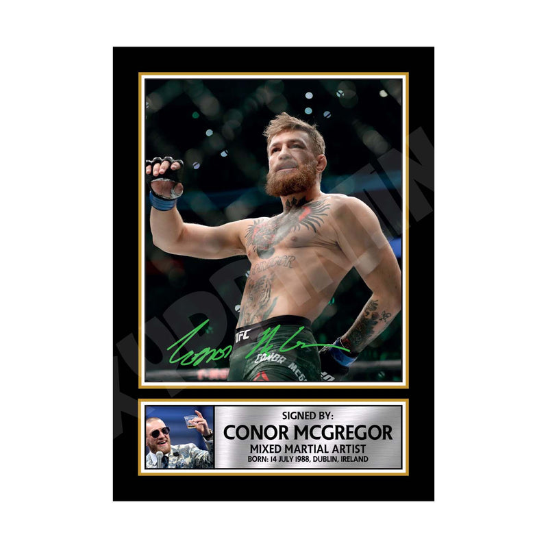 CONOR McGREGOR Limited Edition MMA Wrestler Signed Print - MMA Wrestling