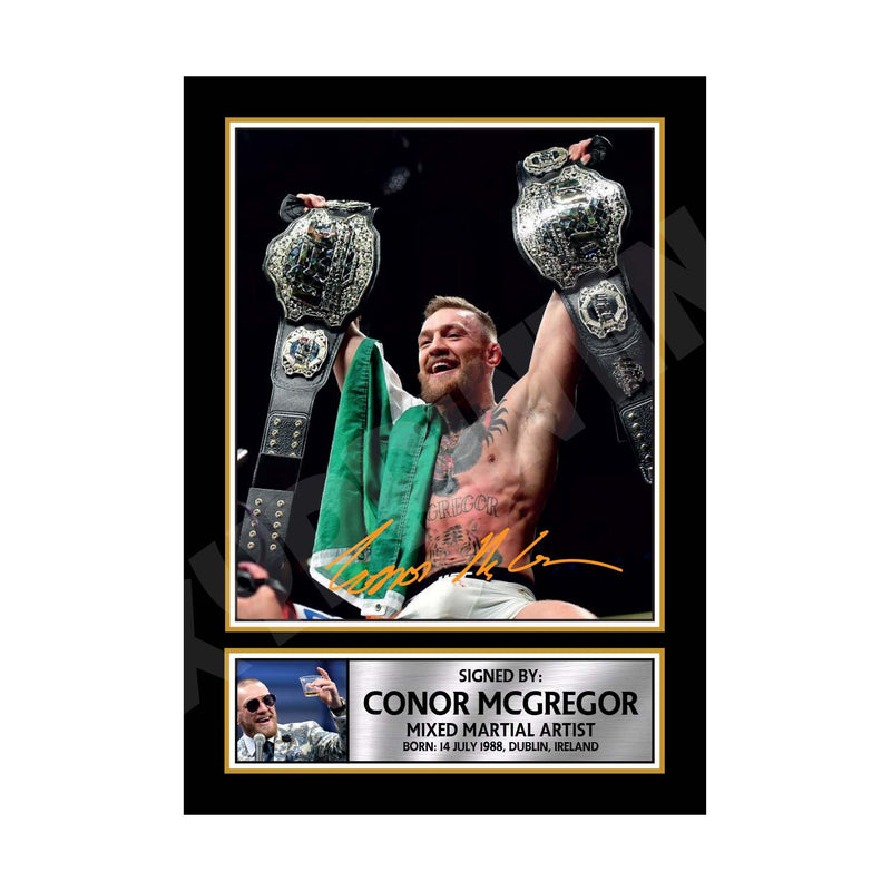 CONOR McGREGOR 2 Limited Edition MMA Wrestler Signed Print - MMA Wrestling