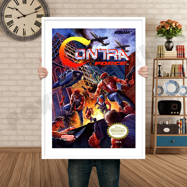 Contra Force Retro Game Inspired Theme Nintendo NES Gaming