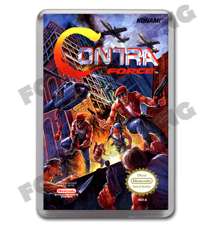 Contra Force Retro Nintendo NES Game Inspired Fridge Magnet 97