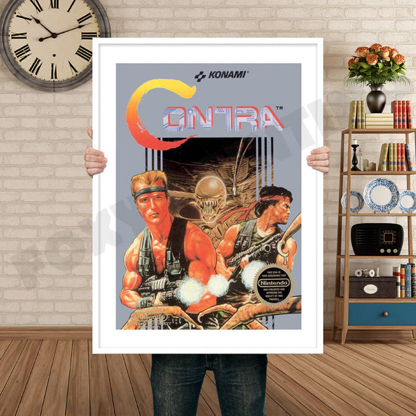 Contra Retro Game Inspired Theme Nintendo NES Gaming