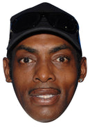 COOLIO JB - Music Star Fancy Dress Cardboard Celebrity Party Face Mask