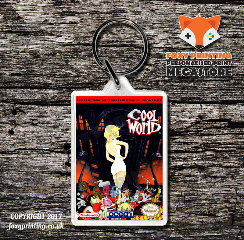 CONTRA Retro NES Game Cover Art Gaming Keyring