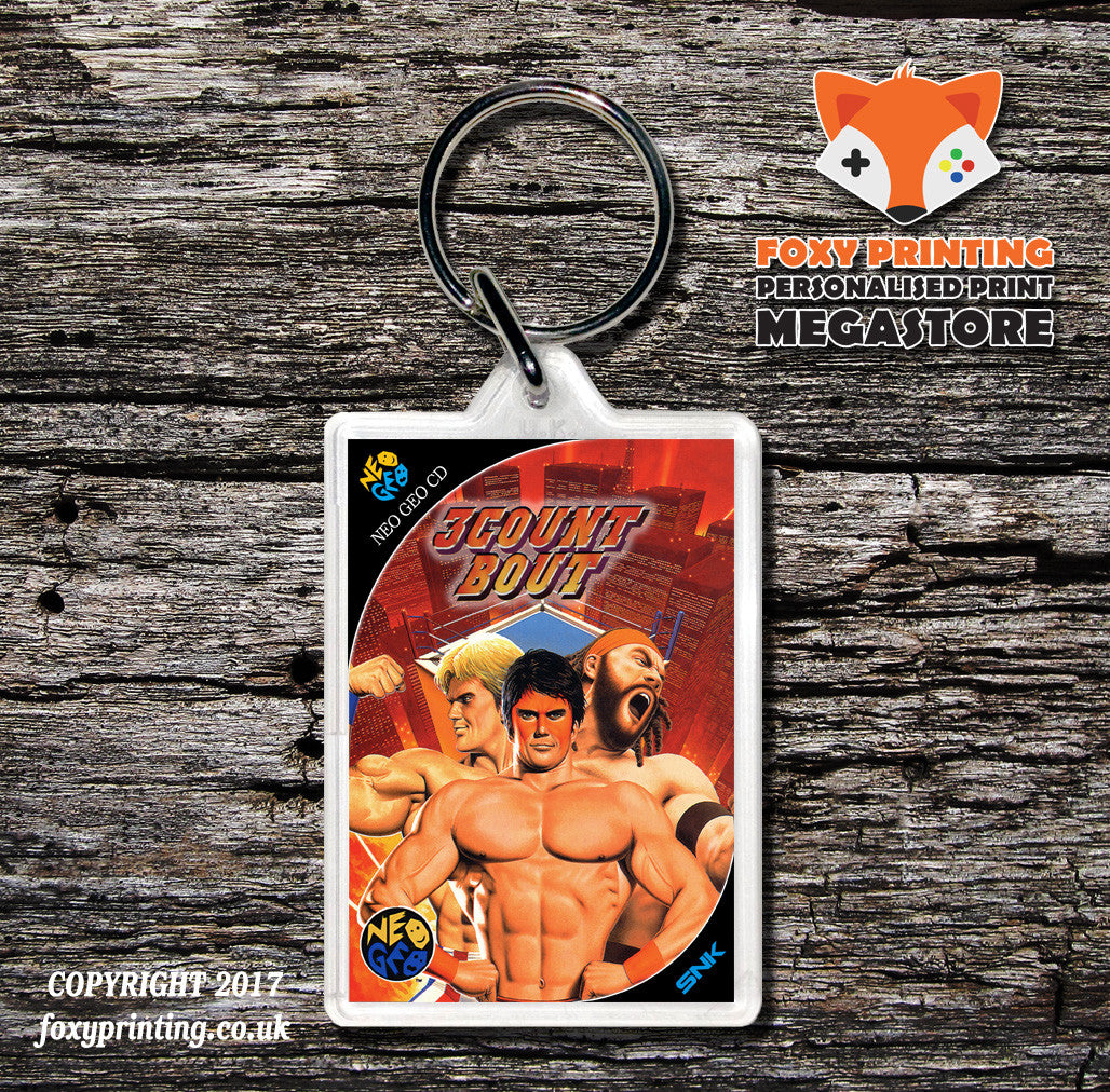 COUNT BOUT NEO GEO CD Game Inspired Retro Gaming Keyring