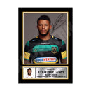 COURTNEY LAWES 1 Limited Edition Rugby Player Signed Print - Rugby