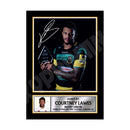 COURTNEY LAWES 2 Limited Edition Rugby Player Signed Print - Rugby