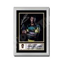 COURTNEY LAWES 2 Limited Edition Rugby Player Signed Print - Rugby