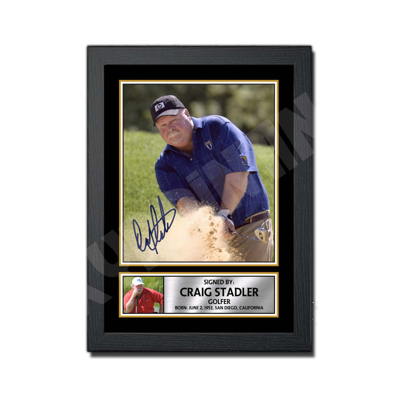 CRAIG STADLER Limited Edition Golfer Signed Print - Golf