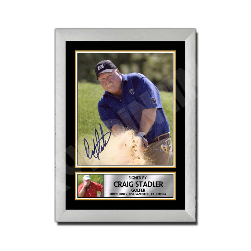 CRAIG STADLER Limited Edition Golfer Signed Print - Golf