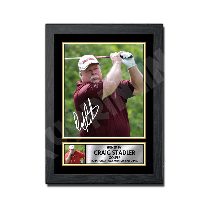 CRAIG STADLER 2 Limited Edition Golfer Signed Print - Golf