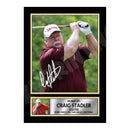 CRAIG STADLER 2 Limited Edition Golfer Signed Print - Golf