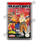 Crash And The Boys Street Challenge Retro Nintendo NES Game Inspired Fridge Magnet 101