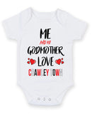 Me and My Godmother Love CRAWLEY TOWN Personalised FOOTBALL TEAM Baby Grow