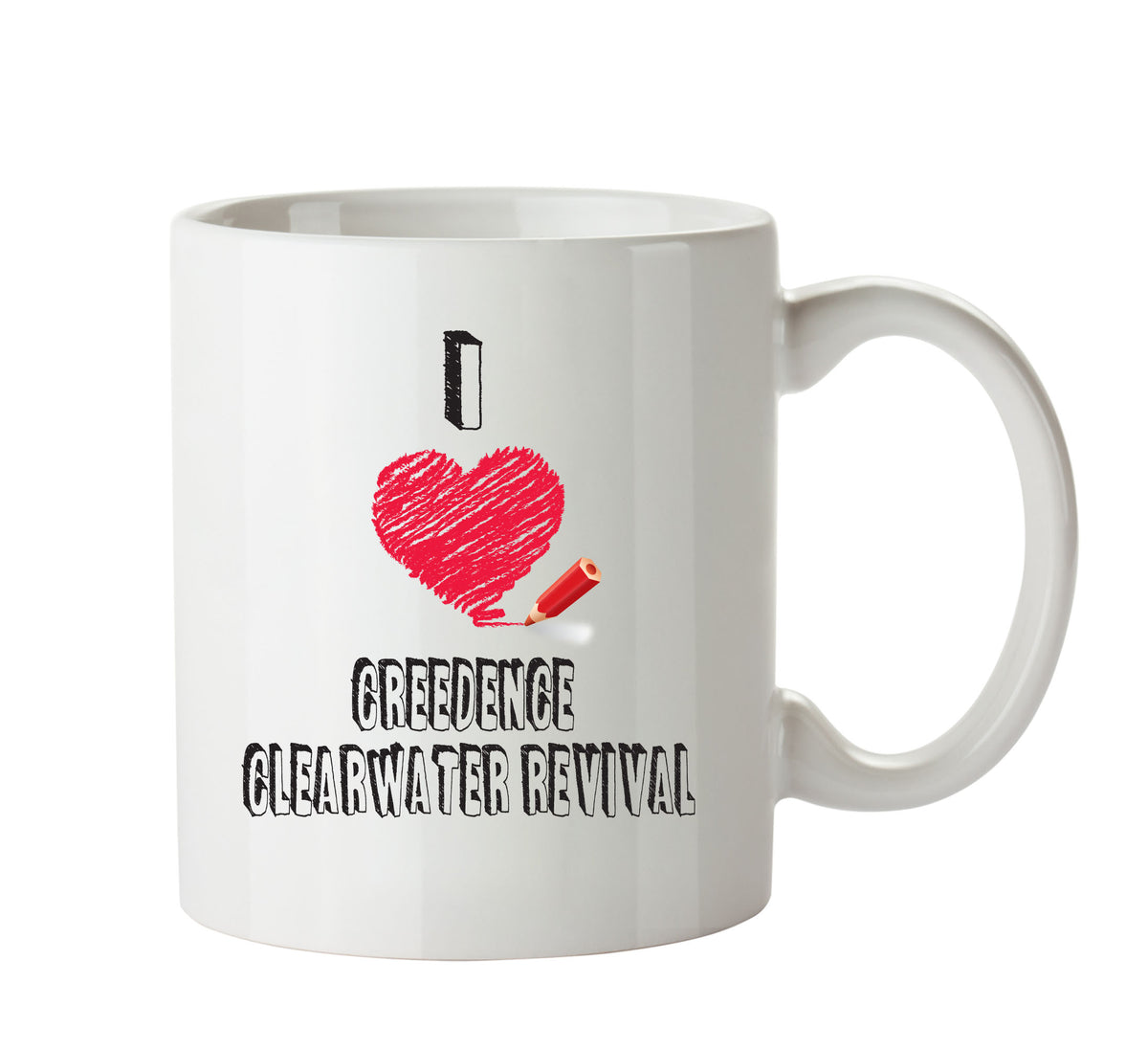 I Love CREEDENCE CLEARWATER REVIVAL Celebrity Mug – printed mug product image 1