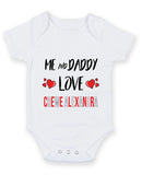 Me and Daddy Love CREWE ALEXANDRA Personalised FOOTBALL TEAM Baby Grow