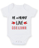 Me and Mummy love CREWE ALEXANDRA Personalised FOOTBALL TEAM Baby Grow
