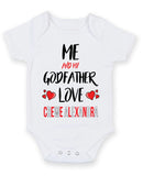 Me and My Godfather Love CREWE ALEXANDRA Personalised FOOTBALL TEAM Baby Grow