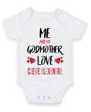 Me and My Godmother Love CREWE ALEXANDRA Personalised FOOTBALL TEAM Baby Grow