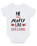 Me and My Aunty Love CREWE ALEXANDRA Personalised FOOTBALL TEAM Baby Grow