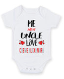 Me and My Uncle Love CREWE ALEXANDRA Personalised FOOTBALL TEAM Baby Grow
