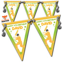 CRICKET PARTY BUNTING 3 Personalised Custom Bunting Premium Party Decorations  (Standard Bunting (14.8cm X 21cm))