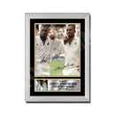 CURTLY AMBROSE _ COURTNEY 2 Limited Edition Cricketer Signed Print - Cricket Player