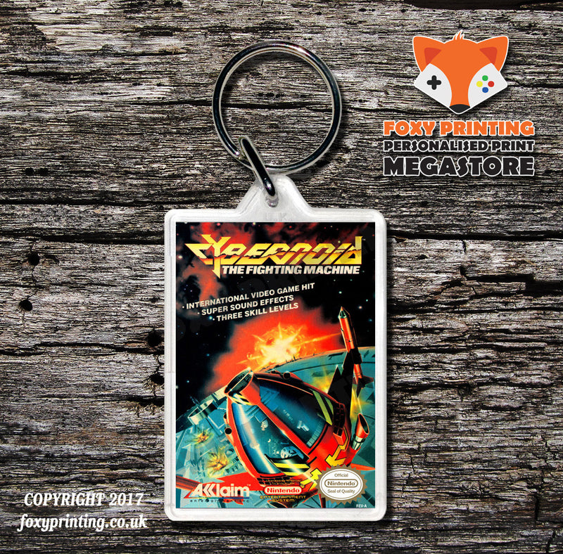 CYBERBALL Retro NES Game Cover Art Gaming Keyring