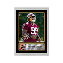 Caleb Brantley Limited Edition Football Signed Print - American Footballer