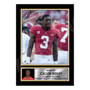 Calvin Ridley 1 Limited Edition Football Signed Print - American Footballer